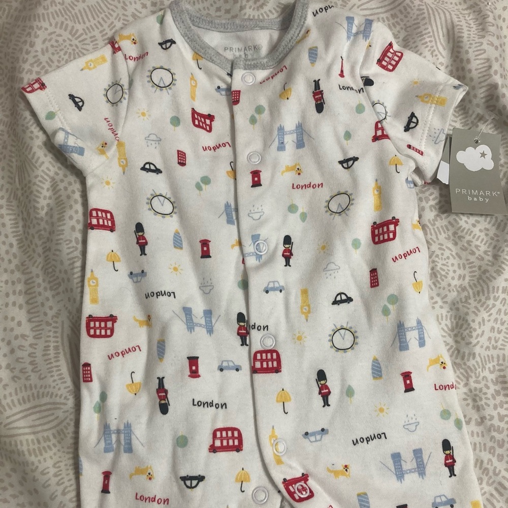 Primark Baby Romper/Playsuit in a London Print